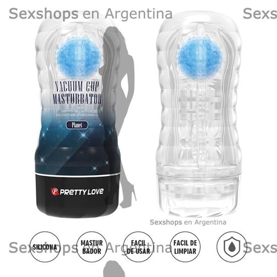 Masturbador Planet masculino con interior removible